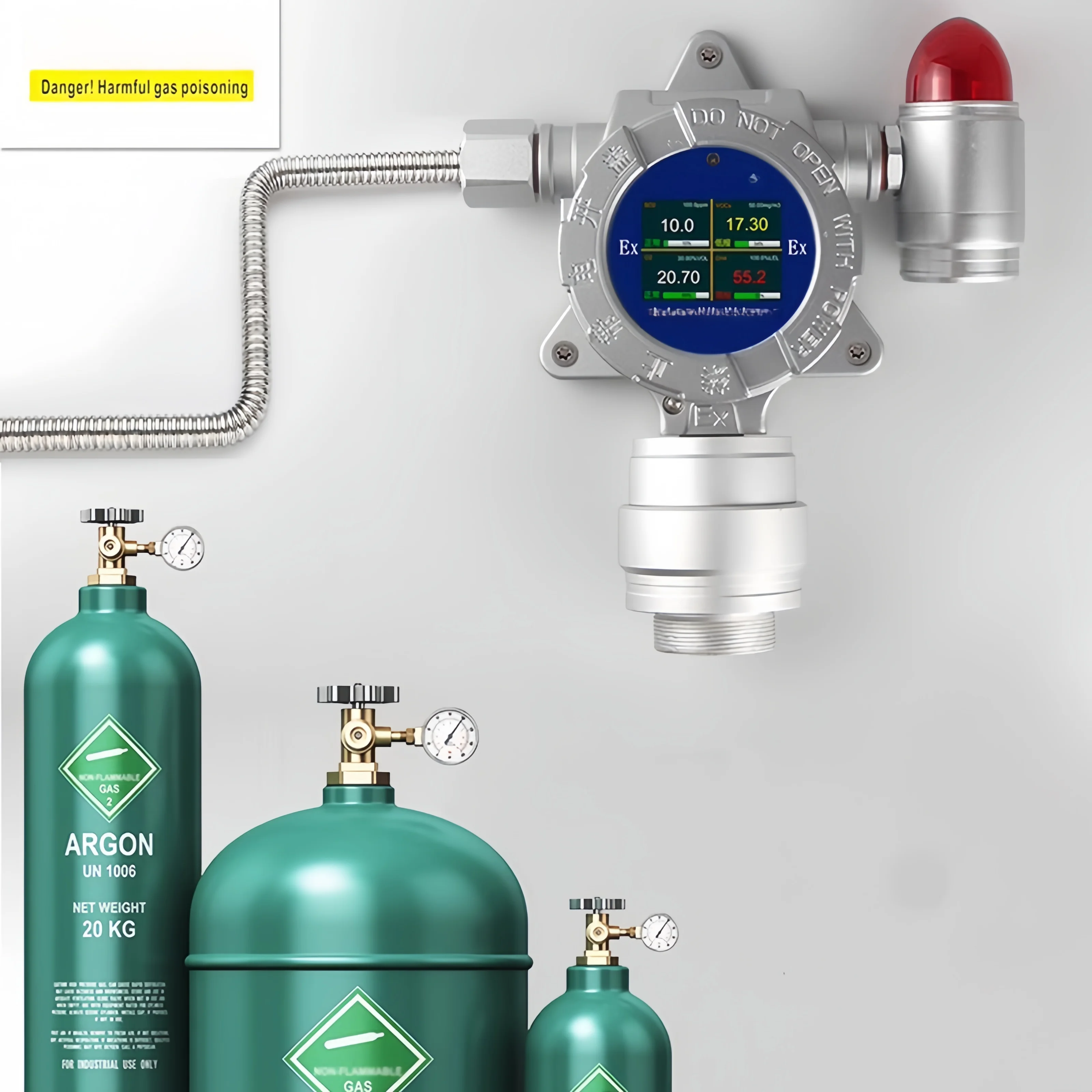 fixed gas detector achieve remote monitoring