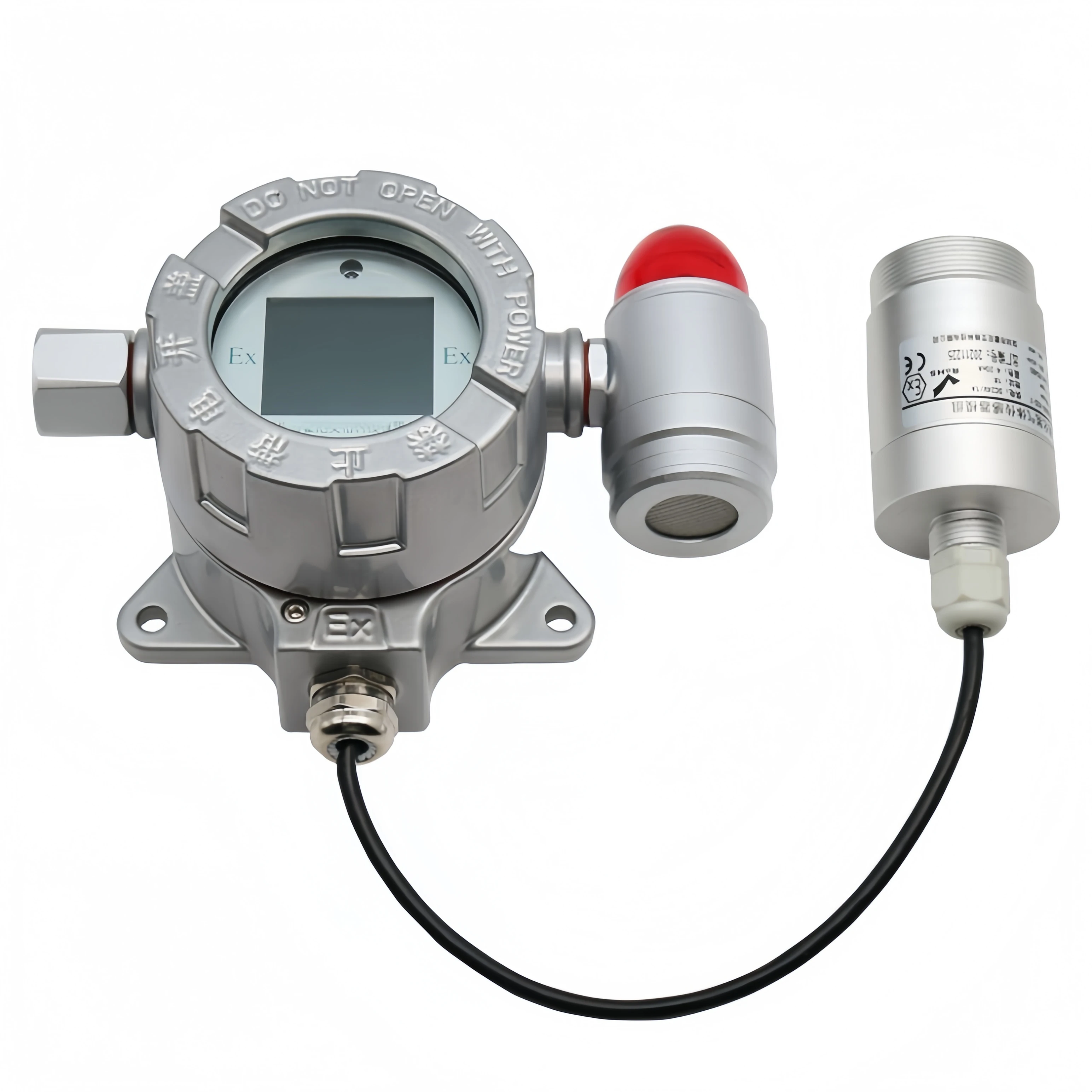 Split type gas detector